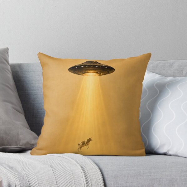 Item preview, Lifted Beyond the Known – UFO Cow Surreal Art designed and sold by SacredLensV.