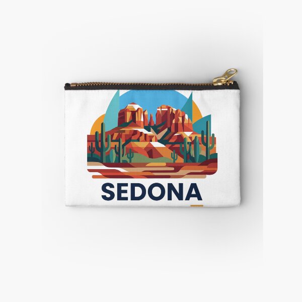 Item preview, Sedona Arizona Red Rocks Geometric Vector Art designed and sold by OzzFrequency.