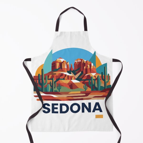 Item preview, Sedona Arizona Red Rocks Geometric Vector Art designed and sold by OzzFrequency.