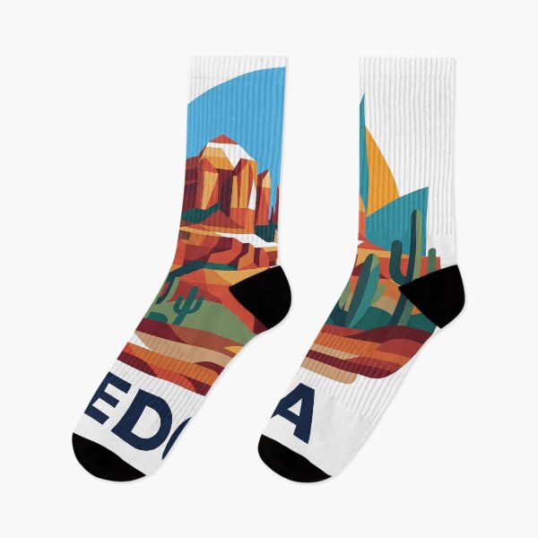 Item preview, Sedona Arizona Red Rocks Geometric Vector Art designed and sold by OzzFrequency.