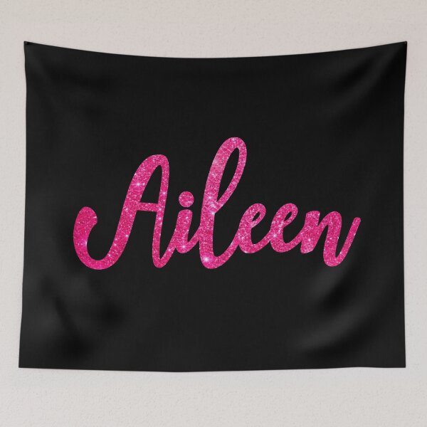 Item preview, Aileen Hot Pink Sparkly Personalised Name Design designed and sold by CamilasPrints.