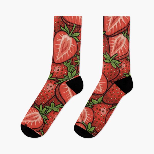 Item preview, Fresh Strawberry Pattern Seamless Fruit Print Illustration designed and sold by RkskArt.