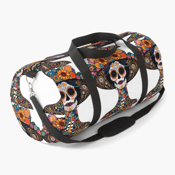 Item preview, Catrina Colorful Sugar Skull Illustration designed and sold by  Ojo de Lilith.
