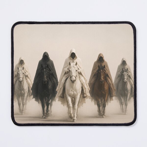 Item preview, The Five Messengers – Sacred Horsemen Spiritual Art designed and sold by SacredLensV.