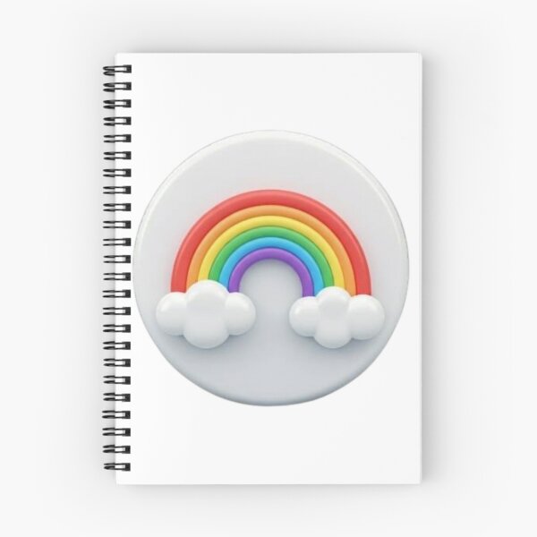 Item preview, Colorful Rainbow and Fluffy Clouds – Cute 3D Rainbow designed and sold by KryptaKitty Merch Boutique .