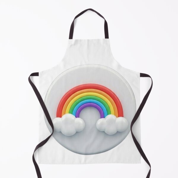 Item preview, Colorful Rainbow and Fluffy Clouds – Cute 3D Rainbow designed and sold by KryptaKitty Merch Boutique .