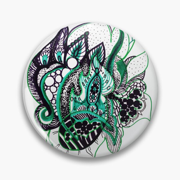 Item preview, Abstract Organic Zentangle Botanical Line Drawing designed and sold by OKNEW.