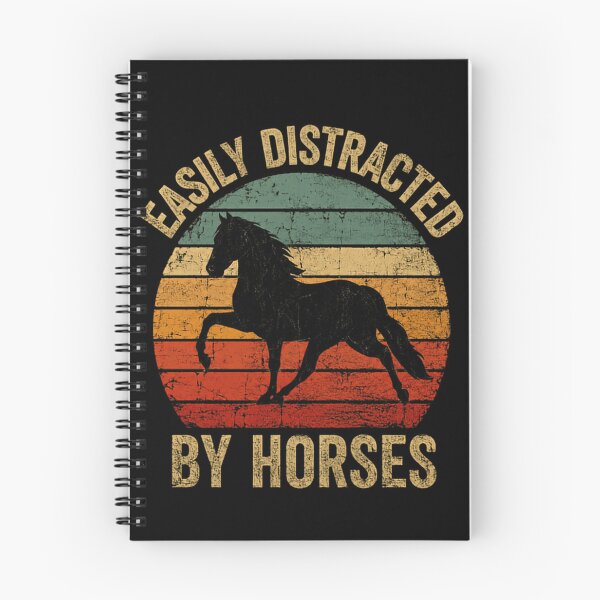 Item preview, Easily Distracted By Horses Equestrian Horse Lover Rider designed and sold by RetroMini2026.