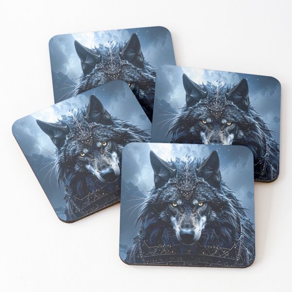 Item preview, Cosmic Fantasy Wolf designed and sold by Mystic-Art-2.