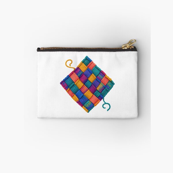 Item preview, Entrelac Knitting Colorful Interlocking Yarn Block Art designed and sold by AMICO77.