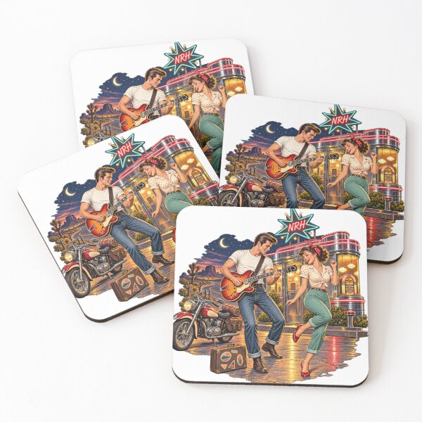Item preview, Rockabilly Dance at Retro Diner designed and sold by Normandy Road Heritage™ - Vintage Garage Art.