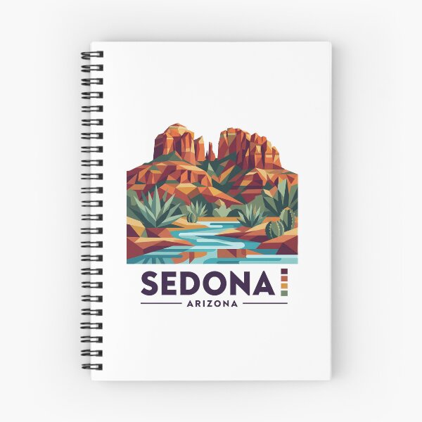Item preview, Sedona Arizona Red Rocks Geometric Vector Art designed and sold by OzzFrequency.