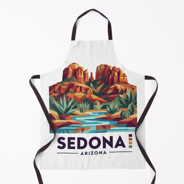 Item preview, Sedona Arizona Red Rocks Geometric Vector Art designed and sold by OzzFrequency.