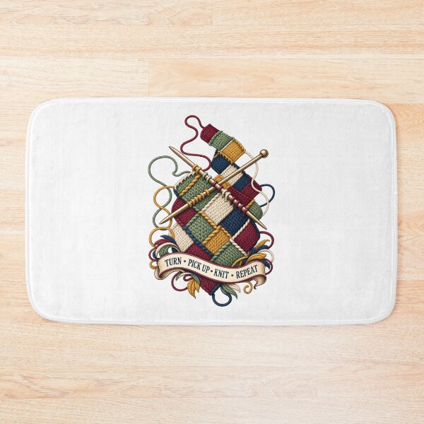 Item preview, Entrelac Knitting Colorful Interlocking Yarn Block Art designed and sold by AMICO77.