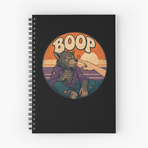 Item preview, BOOP Grumpy Werewolf Funny Monster Retro Sunset designed and sold by snowry.