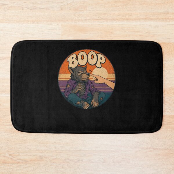 Item preview, BOOP Grumpy Werewolf Funny Monster Retro Sunset designed and sold by snowry.