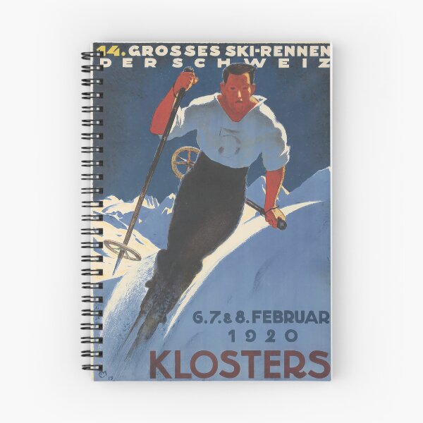 Item preview, Carl Moos Klosters / 14. Grosses Ski-Rennen 1919 designed and sold by Gilmour-Prints.