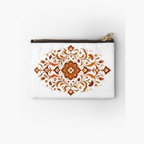 Item preview, “Elegant Ornamental Floral Pattern – Warm Bohemian Art Print” designed and sold by Psycho-Crazy.
