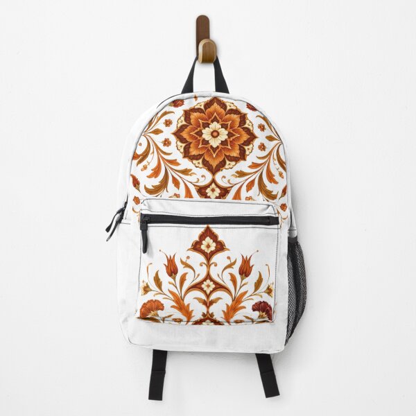 Item preview, “Elegant Ornamental Floral Pattern – Warm Bohemian Art Print” designed and sold by Psycho-Crazy.