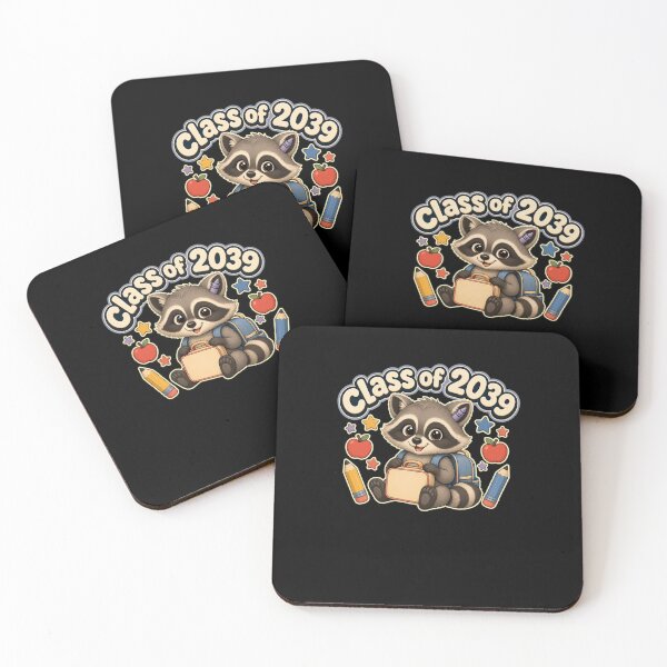 Item preview, Class of 2039 Cute Raccoon Student School designed and sold by snowry.
