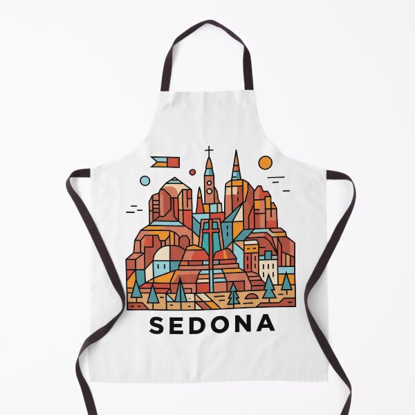 Item preview, Sedona Arizona Red Rocks Geometric Vector Art designed and sold by OzzFrequency.