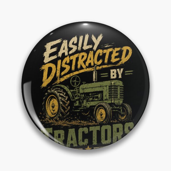 Item preview, Easily Distracted By Tractors Farmer Farming Rural Agriculture Enthusiast designed and sold by RetroMini2026.