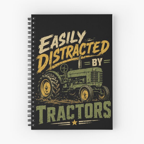Item preview, Easily Distracted By Tractors Farmer Farming Rural Agriculture Enthusiast designed and sold by RetroMini2026.