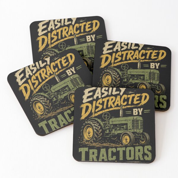 Item preview, Easily Distracted By Tractors Farmer Farming Rural Agriculture Enthusiast designed and sold by RetroMini2026.