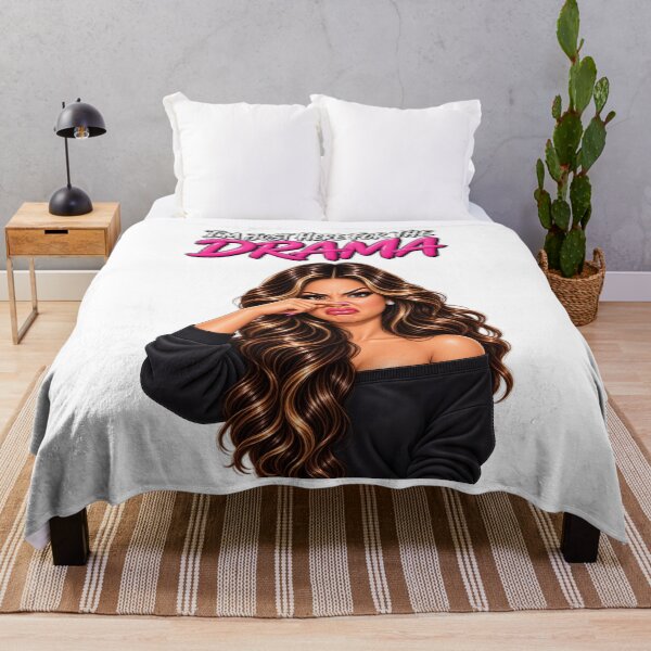 Item preview, I'm Just Here for the Drama – Sassy Funny Girl Pink Attitude designed and sold by ArtSpark Studio.