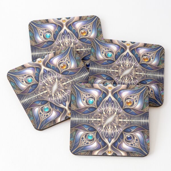 Item preview, Mystical Art Nouveau Blue Soundwave Symmetry designed and sold by Frackxion.