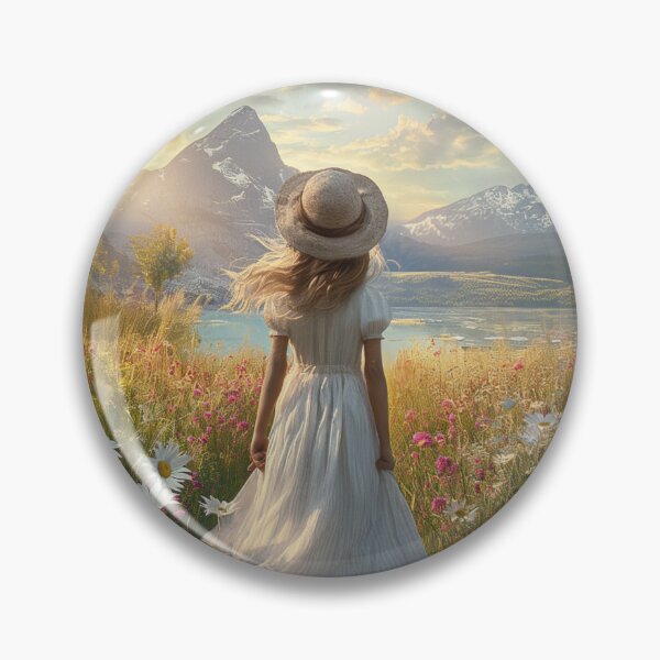 Item preview, ​Alpine Meadow Dreamscape — Wanderlust & Nature Aesthetic  designed and sold by SilentFlower.