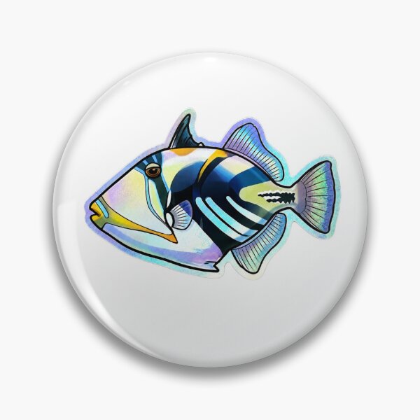 Item preview, Humu Humu Picasso Triggerfish Reef Fish Art designed and sold by KenworksDigital.