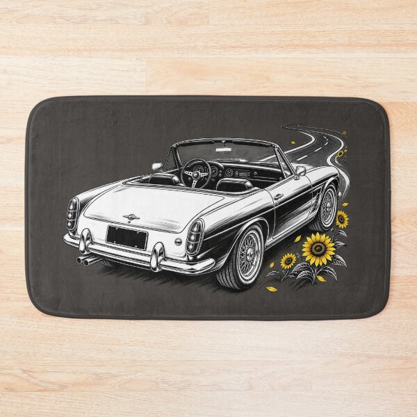 Item preview, Vintage Convertible Car with Sunflowers designed and sold by PrintGo26.