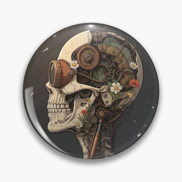 Item preview, Head Skull gears and flowers designed and sold by HEDN.