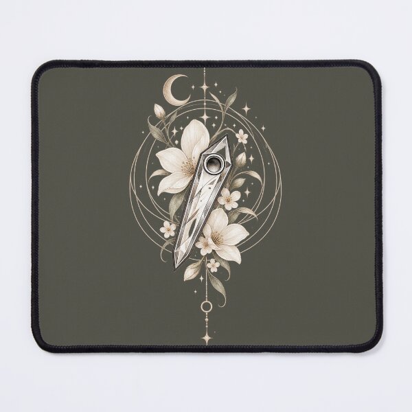 Item preview, Ivory Petal Minimal Botanical Crystal Art designed and sold by StoneOak.