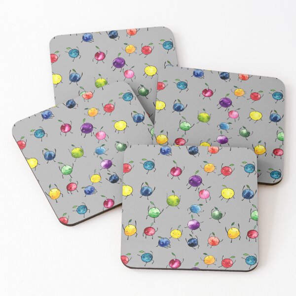 Item preview, Stardew Valley Watercolor Junimos on Gray Background designed and sold by JurassicParkans.