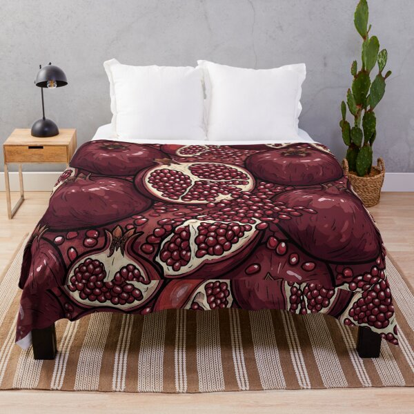 Item preview, Pomegranate Pattern – Seamless Fruit Illustration Design designed and sold by RkskArt.