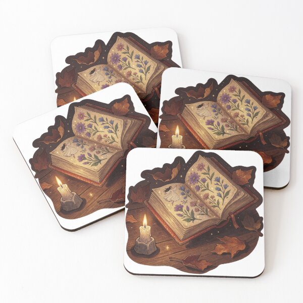 Item preview, Antique Open Spellbook – Dark Academia Witchy Sticker designed and sold by AillustriaAK.