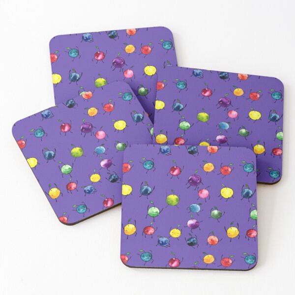Item preview, Stardew Valley Watercolor Junimos on Purple Background designed and sold by JurassicParkans.