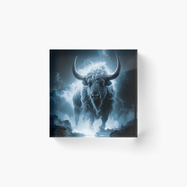 Item preview, Mystical Fantasy Yak Thunderstorm designed and sold by Mystic-Art-2.