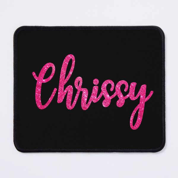 Item preview, Chrissy Hot Pink Sparkly Personalised Name Design designed and sold by CamilasPrints.