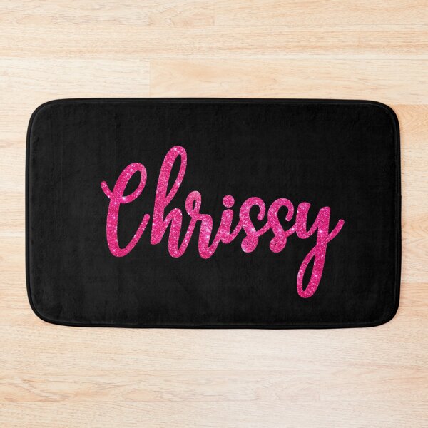 Item preview, Chrissy Hot Pink Sparkly Personalised Name Design designed and sold by CamilasPrints.