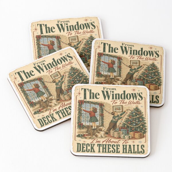 Item preview, Vintage Christmas Decorating Humor designed and sold by POD DYNASTY | Original Print On Demand T-Shirt Graphics.