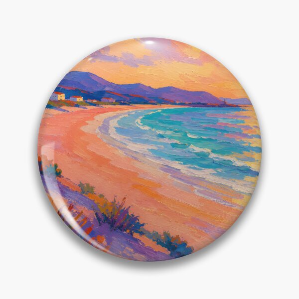 Item preview, Pastel Beach Sunset Wall Art – Colorful Coastal Seaside Decor designed and sold by GutyzDesignsES.