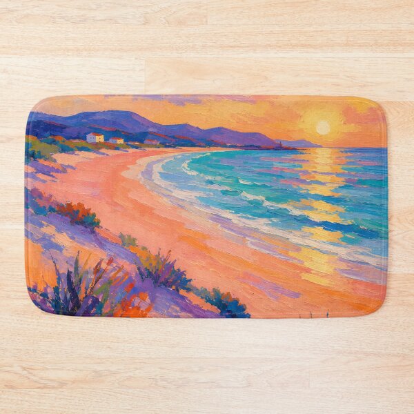 Item preview, Pastel Beach Sunset Wall Art – Colorful Coastal Seaside Decor designed and sold by GutyzDesignsES.