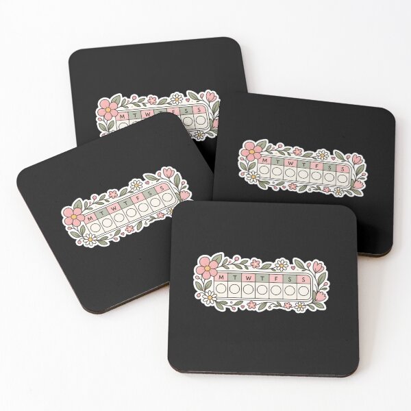Item preview, Aesthetic Pastel Habit Tracker Floral Planner Sticker designed and sold by KawaiiOrbit.