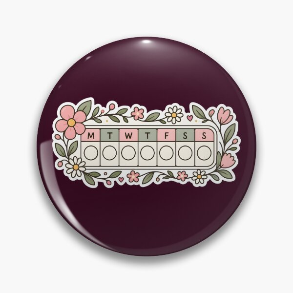 Item preview, Aesthetic Pastel Habit Tracker Floral Planner Sticker designed and sold by KawaiiOrbit.