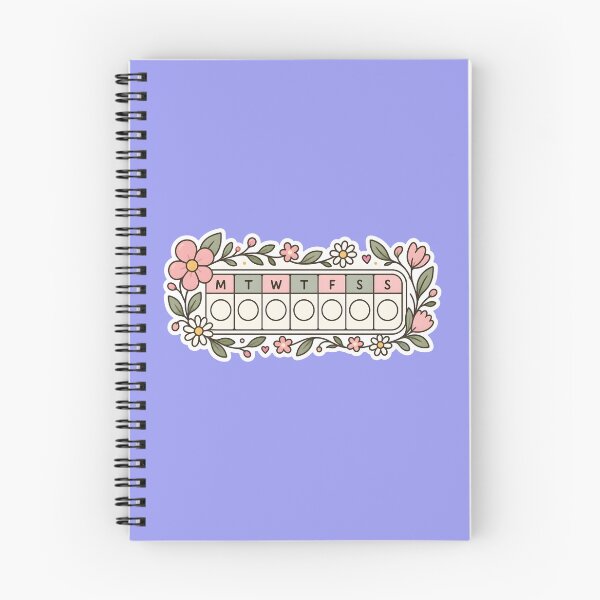 Item preview, Aesthetic Pastel Habit Tracker Floral Planner Sticker designed and sold by KawaiiOrbit.