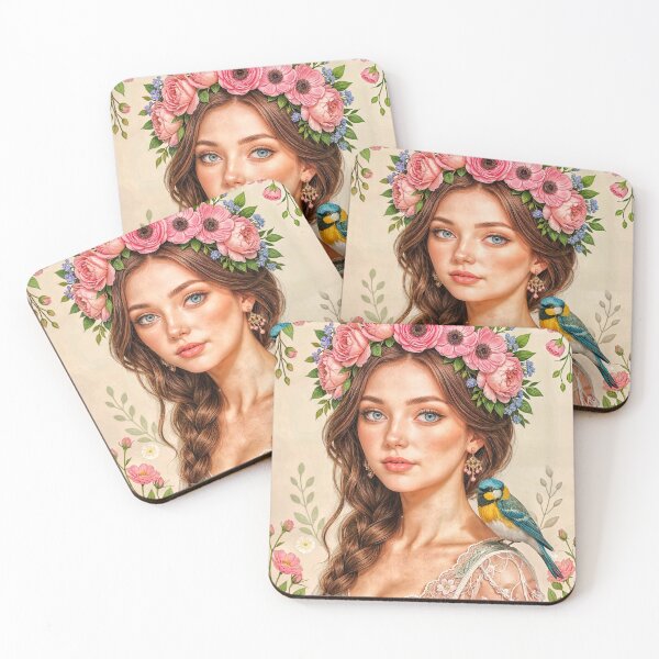 Item preview, Floral Crown With Lush Blooms designed and sold by The Empire Of Digital Art..