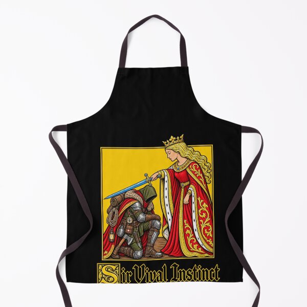 Item preview, Funny Sir Vival Instinct Medieval Survivalist Pun Art designed and sold by elderberry.